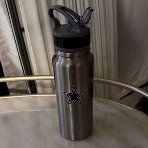 Dallas Cowboys Stainless Steel Water Bottle with Star and Cowboys Logo (new)
